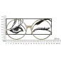PANEL ŻELAZNY EYEWEAR 89,5 3,8 41,3 cm
